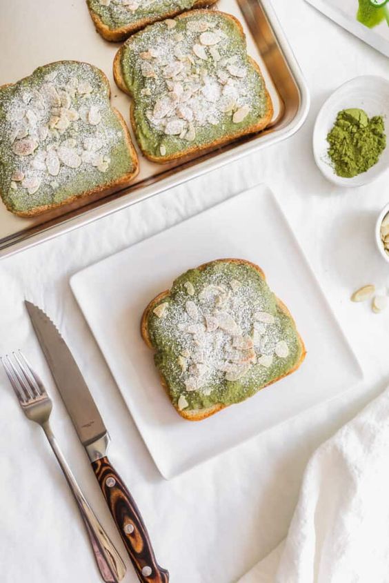 Vanilla Matcha Sugar Toast - Mosi Tea