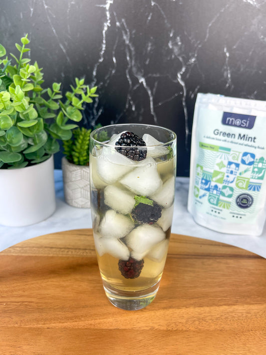 Blackberry Green Mint Iced Tea - Mosi Tea