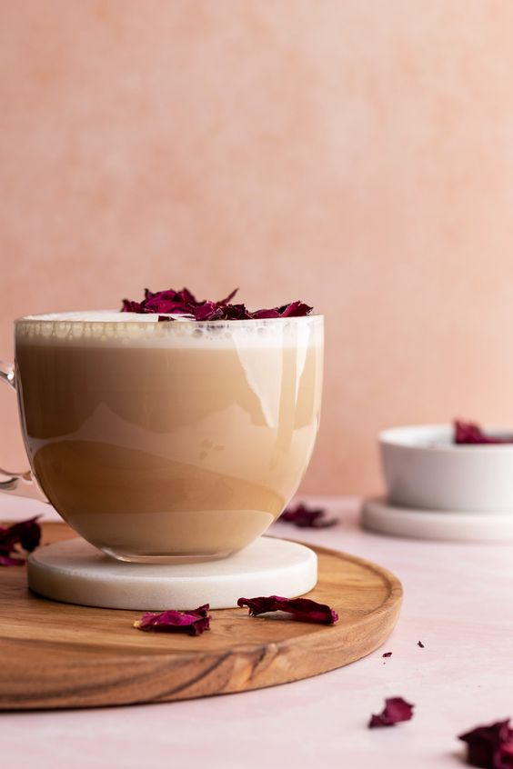 Caramel Rose Black Velvet Latte - Mosi Tea