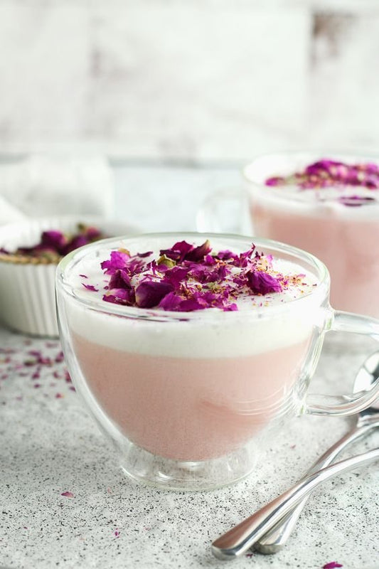 Creamy Rose Black Tea Latte - Mosi Tea