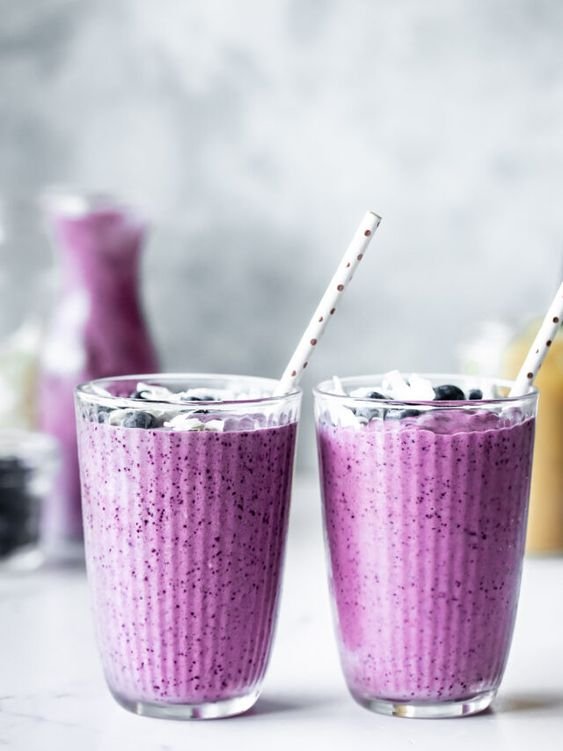 Green Chamomile Tea Blueberry Smoothie - Mosi Tea