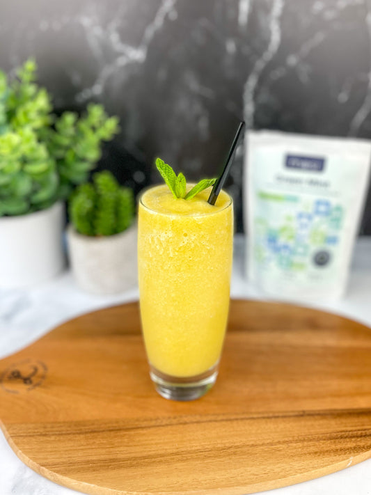 Green Mint and Peach Smoothie - Mosi Tea