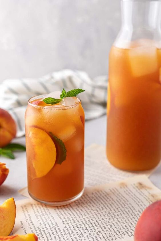 Iced Orange Spice Peach Tea - Mosi Tea