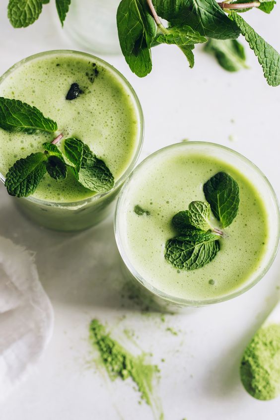 Minty Matcha Green Latte - Mosi Tea