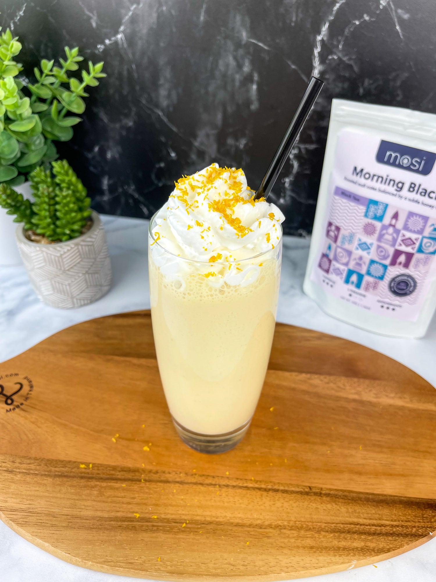 Morning Black Tea Creamsicle Smoothie - Mosi Tea