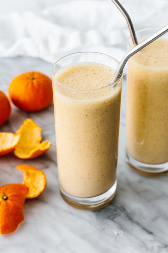 Orange and Morning Black Tea Smoothie - Mosi Tea