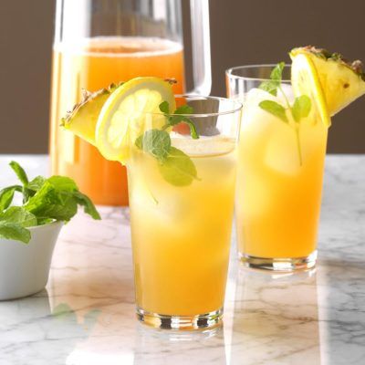 Pineapple Orange Green Mint Iced Tea - Mosi Tea