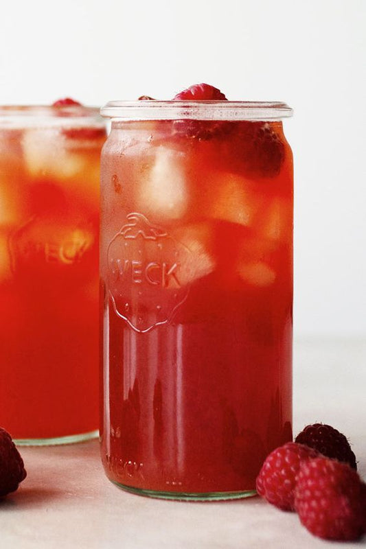 Raspberry Green Mint Iced Tea - Mosi Tea