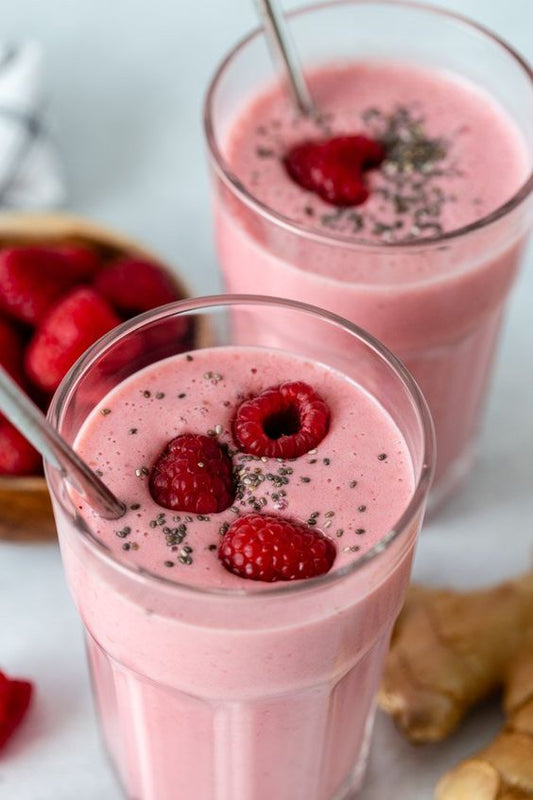 Rose Black Tea Raspberry Smoothie - Mosi Tea