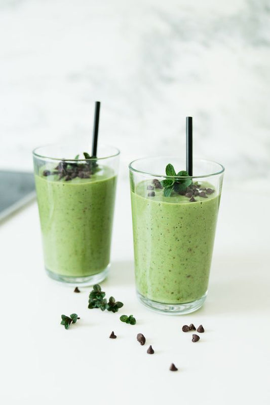 Vanilla Matcha Mint Chip Smoothie - Mosi Tea