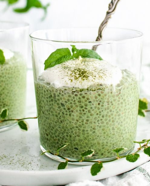 Vanilla Matcha Pudding - Mosi Tea