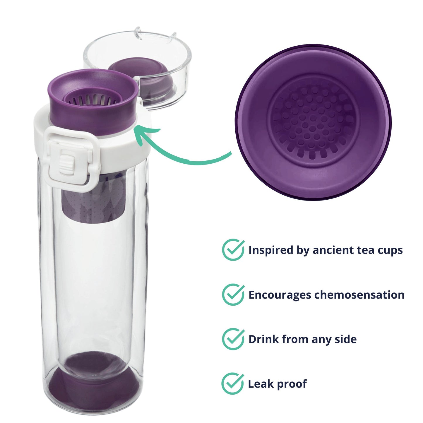 All in One Infuser - Mosi Tea,plum