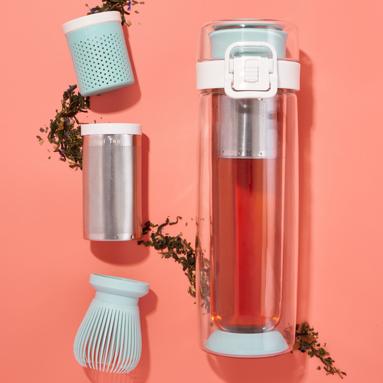 Glass Thermos with Tea Infuser